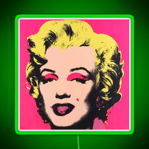 Marilyn RGB neon sign green