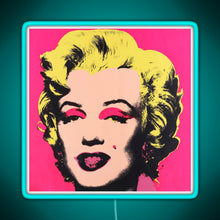 Load image into Gallery viewer, Marilyn RGB neon sign lightblue 