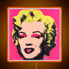 Load image into Gallery viewer, Marilyn RGB neon sign orange