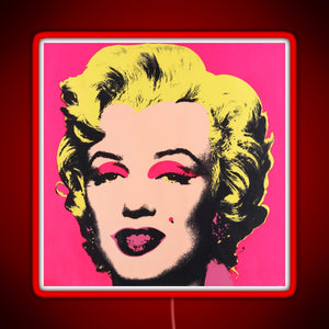 Marilyn RGB neon sign red