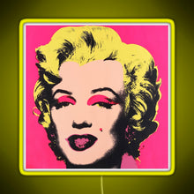 Load image into Gallery viewer, Marilyn RGB neon sign yellow