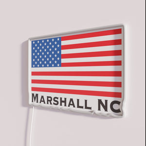 Vibrant Customizable RGB Neon Wall Sign for Marshall NC Residents