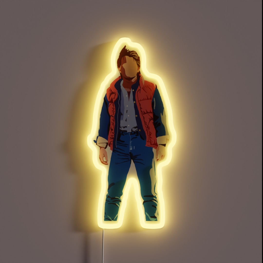 Marty Mcfly Rgb Neon Sign – Neon Factory