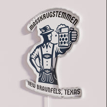 Load image into Gallery viewer, RGB Neon Sign Inspired by German Beer Stein Tradition in Texas