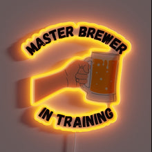 Load image into Gallery viewer, Lighted Warning: Brewing Connoisseur in Progress, Coffee Not Included Nearby