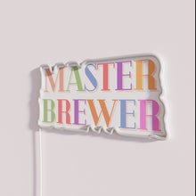 Load image into Gallery viewer, Modern bar decoration neon light master brewer logo display sign