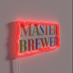 Expert Crafted RGB Neon Wall Sign for Home Brew Enthusiasts