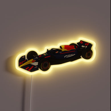 Max Verstappen Red Bull F1 neon sign — racing energy on your wall.