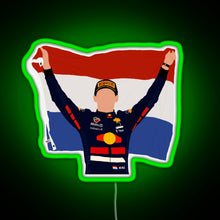 Load image into Gallery viewer, Max Verstappen RGB neon sign green