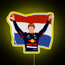 Load image into Gallery viewer, Max Verstappen RGB neon sign yellow