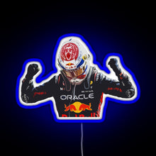 Load image into Gallery viewer, Max Verstappen RGB neon sign blue