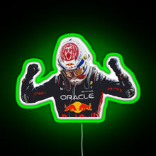 Load image into Gallery viewer, Max Verstappen RGB neon sign green