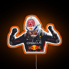 Load image into Gallery viewer, Max Verstappen RGB neon sign orange