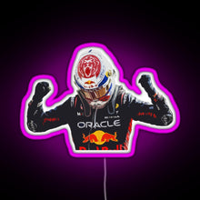 Load image into Gallery viewer, Max Verstappen RGB neon sign  pink