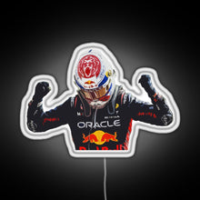 Load image into Gallery viewer, Max Verstappen RGB neon sign white 