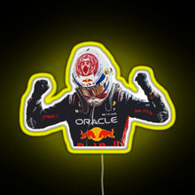 Load image into Gallery viewer, Max Verstappen RGB neon sign yellow