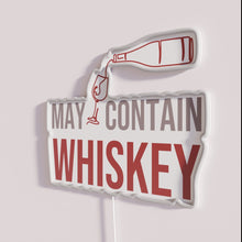 Load image into Gallery viewer, Whiskey themed neon bar decor with colorful LED lighting display