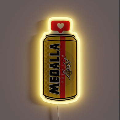 Brilliant RGB illumination for your love of Medalla Light Beer