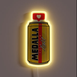 Brilliant RGB illumination for your love of Medalla Light Beer