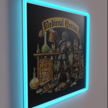 Load image into Gallery viewer, Retro futuristic medieval design RGB lighting effects genius inspired neon.