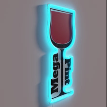 Load image into Gallery viewer, Glowing RGB neon sign in a massive pint glass shape