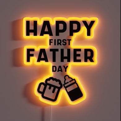 Neon Sign Personalized Daddy's Little Champ Men's Father's Day Decor