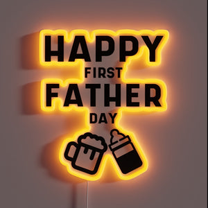Neon Sign Personalized Daddy's Little Champ Men's Father's Day Decor