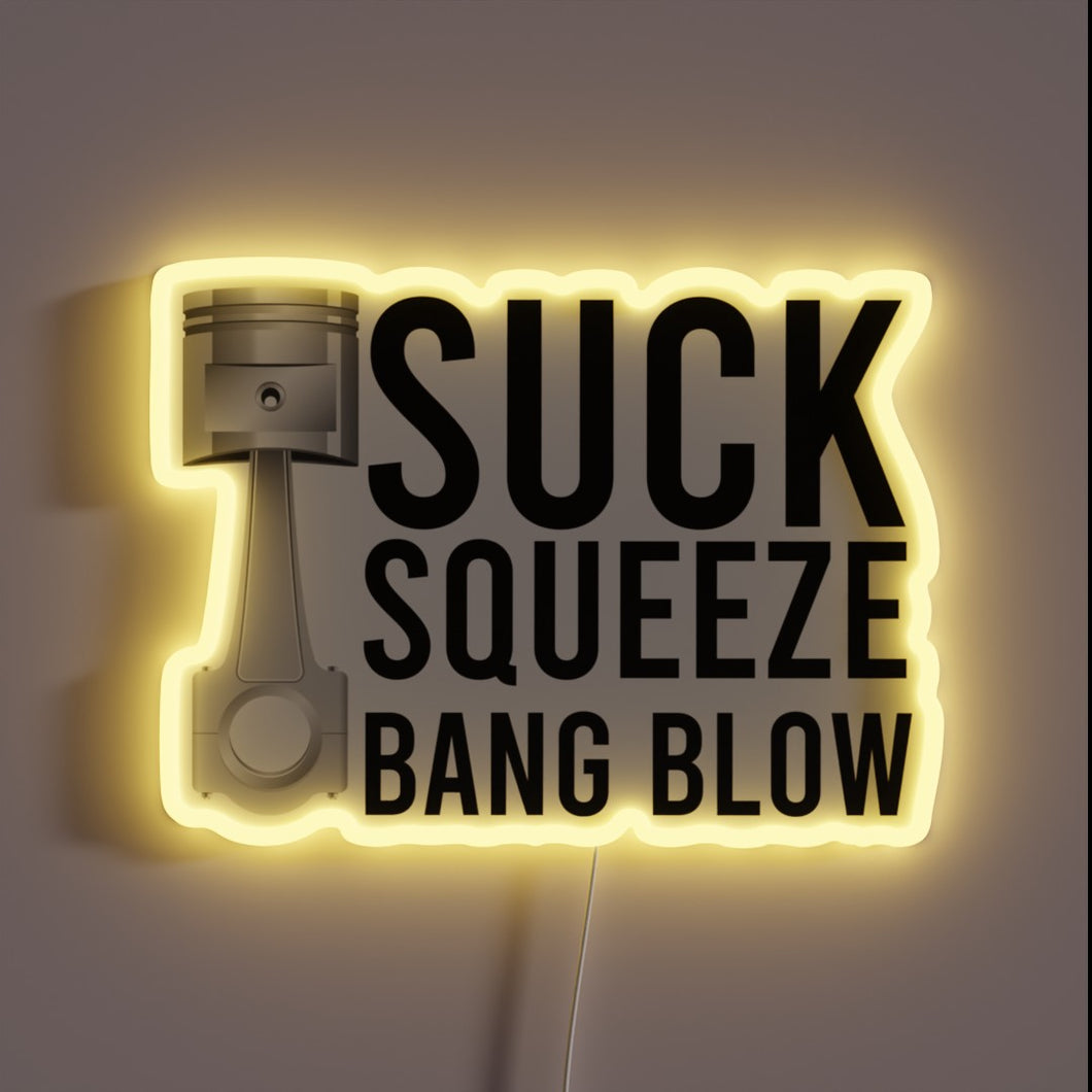 Eye-catching RGB Neon Sign for Car Enthusiasts and Mechanics