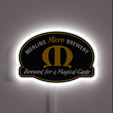 Merlin Brewing Company Ltd RGB Neon Sign Illuminates Your Brewery Bar
