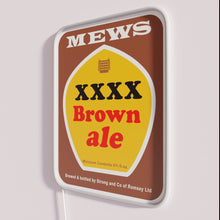 Load image into Gallery viewer, Glowing Beer Bar Decor with Vibrant Mew Langton&#39;s Brown Ale Sign