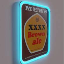 Load image into Gallery viewer, RGB Neon Sign: &#39;Mew Langton&#39;s Brown Ale&#39; Bar Sign Illumination