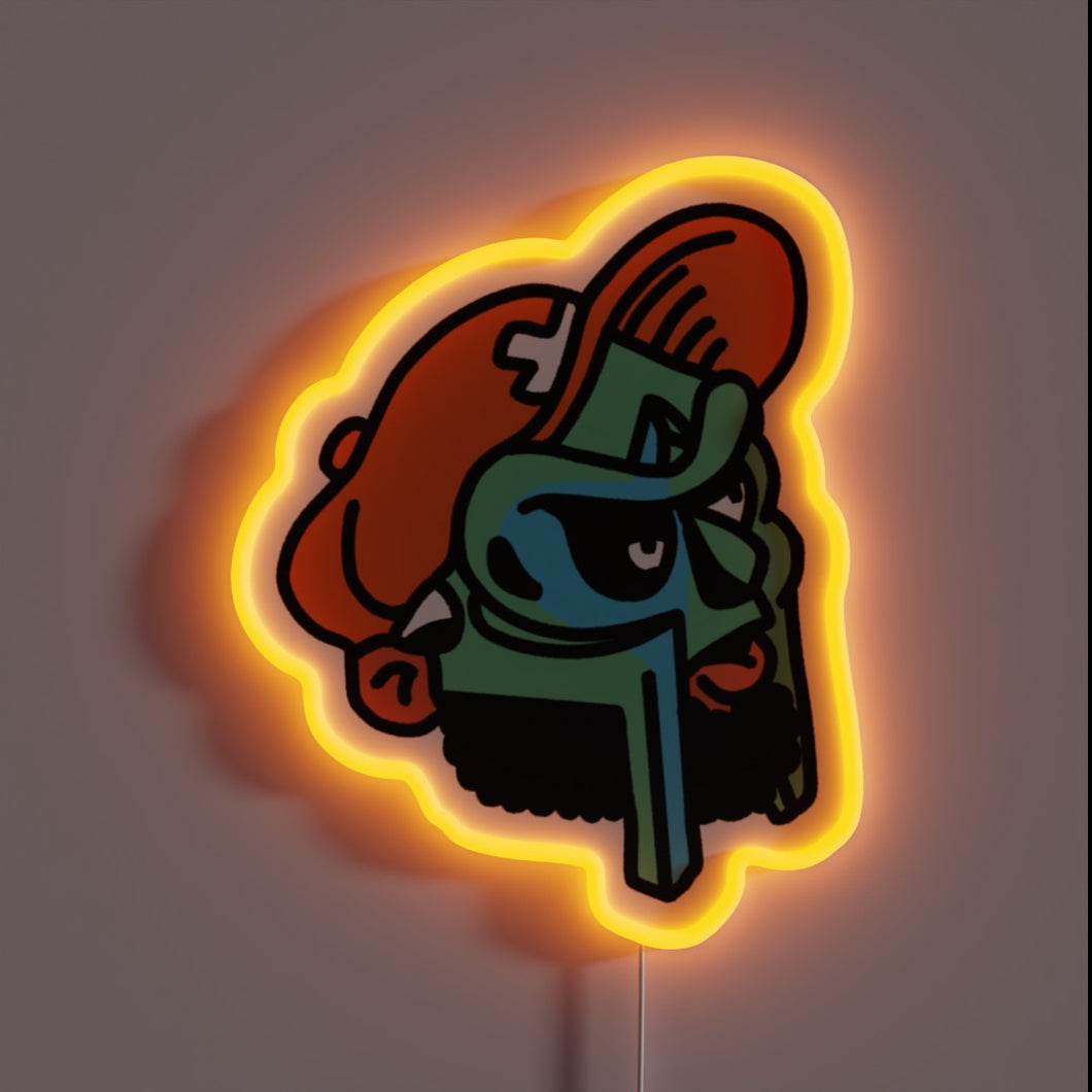 Metal Faced Underground Overlord Deluxe All Caps Neon Sign Lighting
