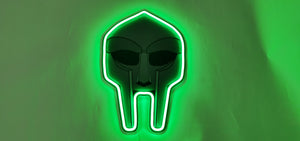 Mf Doom LED neon sign