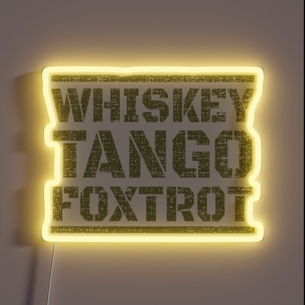 Neon Sign: Tactical Whiskey Enthusiast's RGB Display of Appreciation.