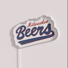Load image into Gallery viewer, Neon Sports Bar Decor - Milwaukee Brewers Basketball Team RGB Sign