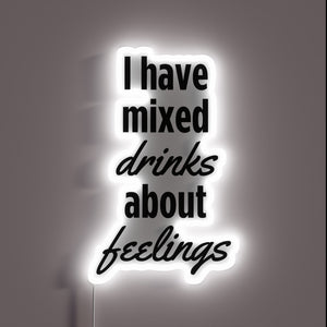 Emotional cocktails lit up in vibrant hues of RGB neon.