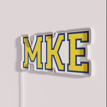 Load image into Gallery viewer, Customizable Milwaukee-inspired retro style LED neon wall sign with colorful accents.