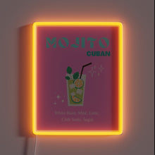 Load image into Gallery viewer, Vibrant Mojito Inspired Neon Sign for Home Bar Decorations