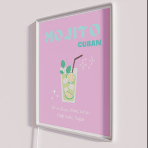 Vibrant Neon Sign for Bars and Home Decor Cocktail Enthusiasts