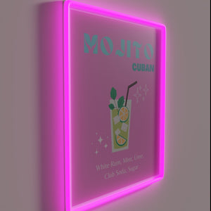 Colorful Neon Sign Adds Vibrant Mood to Cocktail Bars and Lounges
