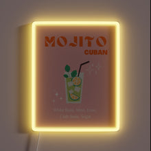 Load image into Gallery viewer, Add a splash of retro fun with this neon mojito sign.