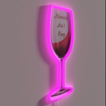 Load image into Gallery viewer, Real Moms Know the Struggle is Real, Wine Helps, Neon Sign