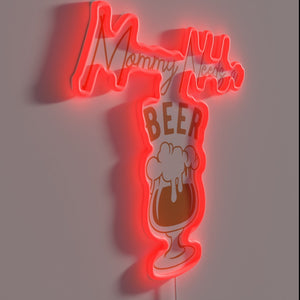 Moms who love beer will adore this fun neon decor