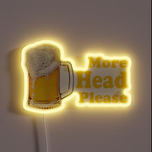 Load image into Gallery viewer, Neon beer lover&#39;s dream sign in vibrant RGB colors shining.