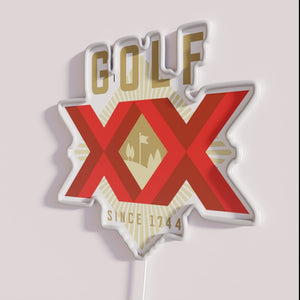 RGB Neon Sign Decor for Golf Enthusiasts and Home Bar