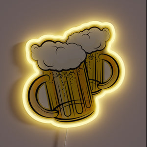 Cold Brews and Cheers Enthusiasts Unite Under Colorful Glow