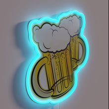 Load image into Gallery viewer, Neon sign for bar, pub, or brewery with colorful mug design