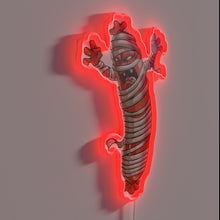 Load image into Gallery viewer, Vibrant RGB neon Oktoberfest party decor with sausage theme.