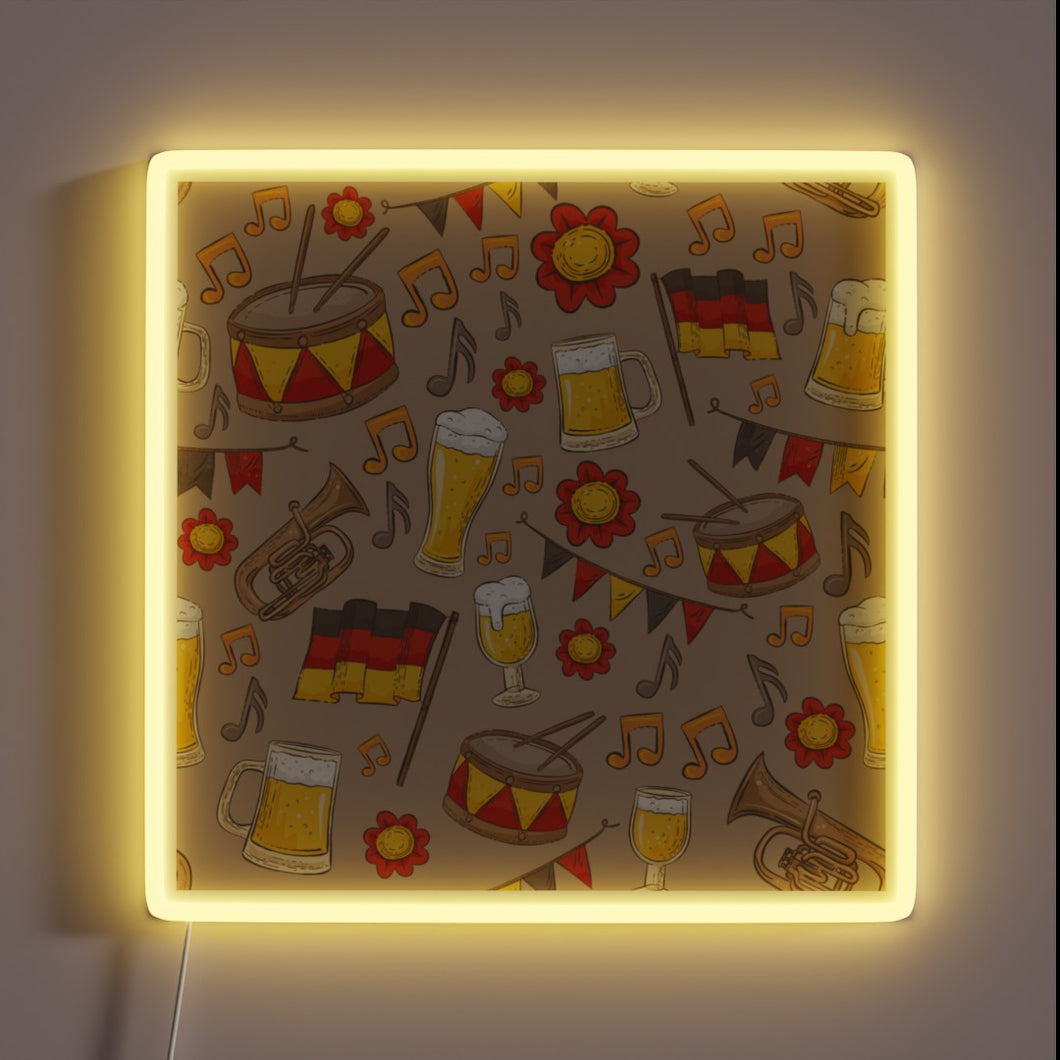 Add festive vibes to your space with this neon design.