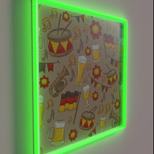 Load image into Gallery viewer, Brighten your space with vibrant Music &amp; Beer Oktoberfest neon glow